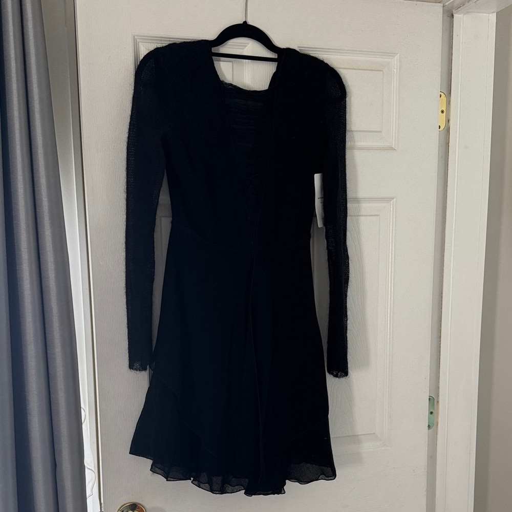CNC Costume National Black Long Sleeve Dress